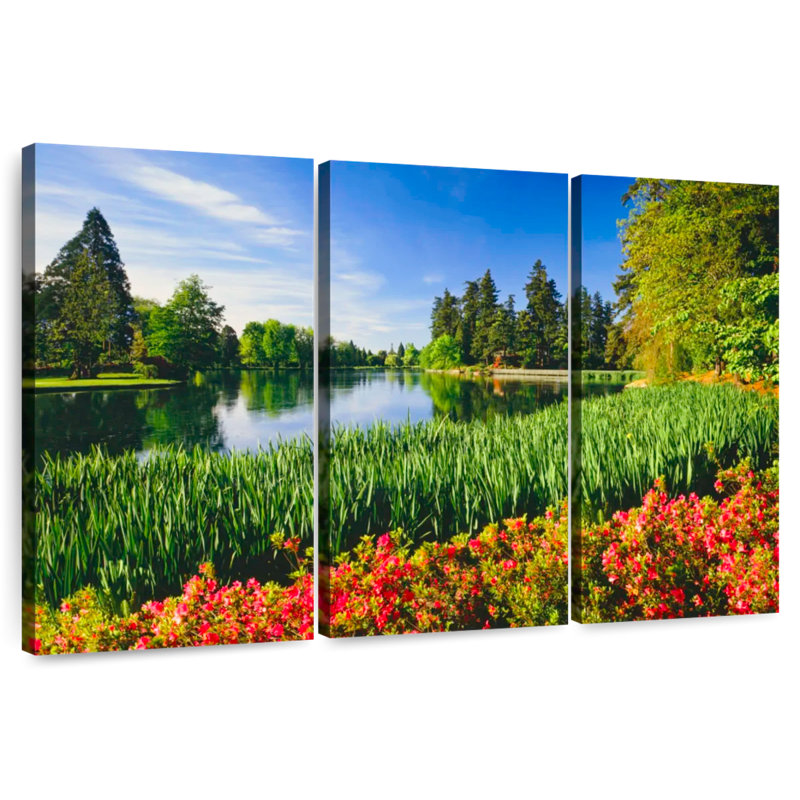Champ de fleurs Alvord Silver Falls, H 42 po x l 65 po