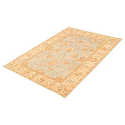 Peshawar One-of-a-Kind Rectangle 6' X 9'1" New Age Wool Area Rug in