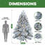 Sapin de Noël givré pré-éclairé-1230813206