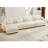 L Shaped Sectional Cloud Sofa , Convertible Deep 4 Seater Modular Couch For Living Room,Modern Velvet Comfy Upholstered Corner Couch Waist Pillows, Throw Pillows And Blostered Armrests-1531410030