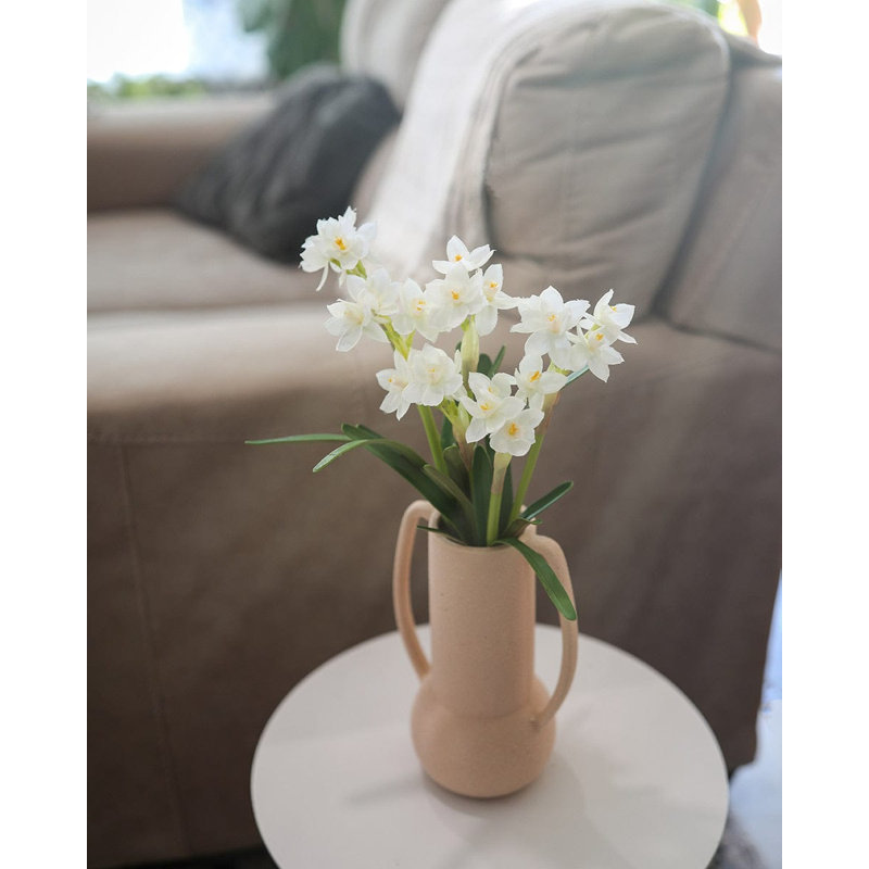 Real Touch White Narcissus 13”