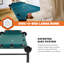 Lit superposé de camping portatif pour 2 personnes Disc-O-Bed, vert-128792484
