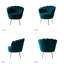 Fauteuil demi-tonneau en velours 30 po Hendrix-2112625217