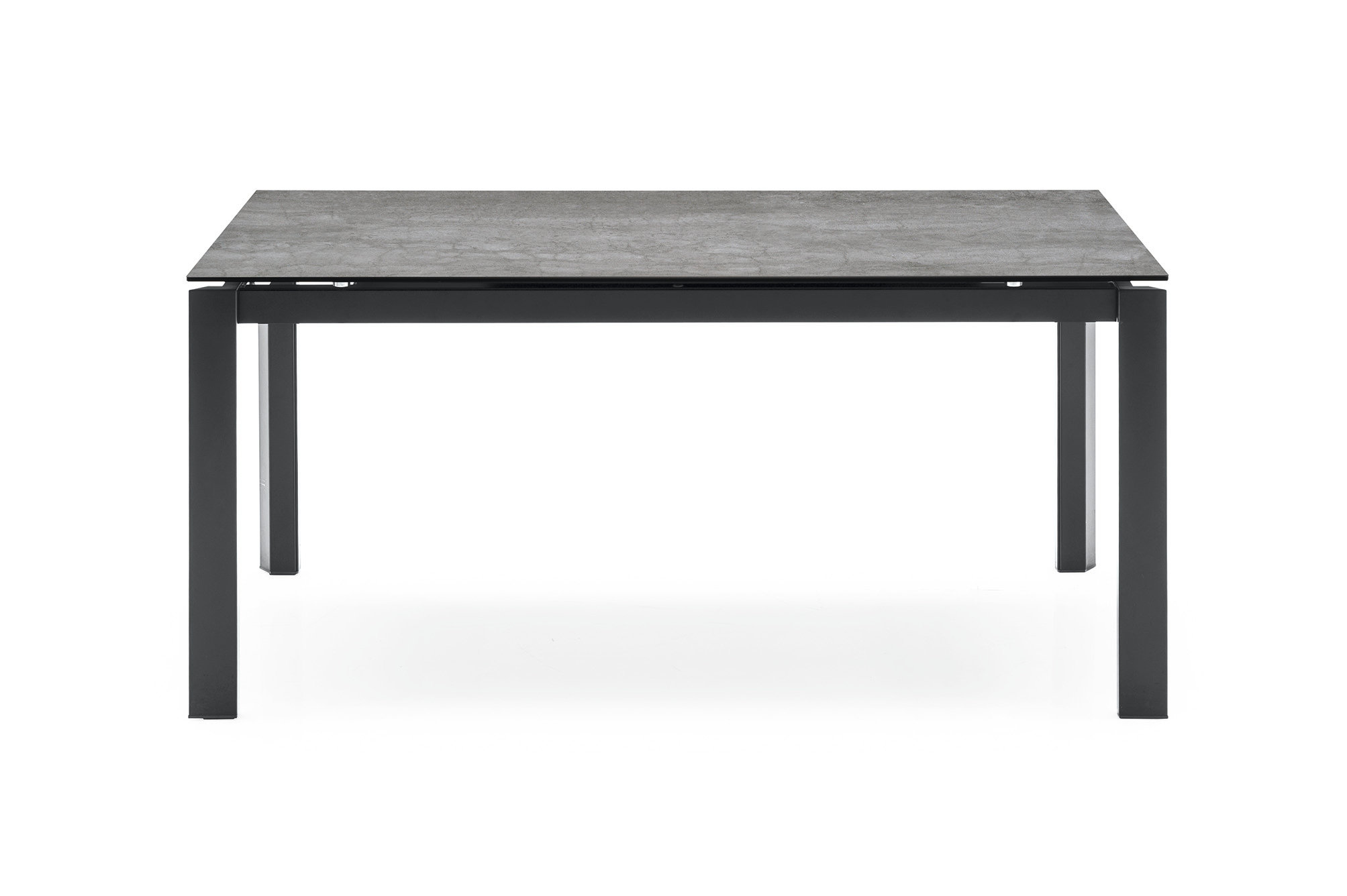 Calligaris Duca Extendable Table With Ceramic Top And Metal Legs 