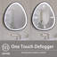 32 po x 32 po Miroir gris