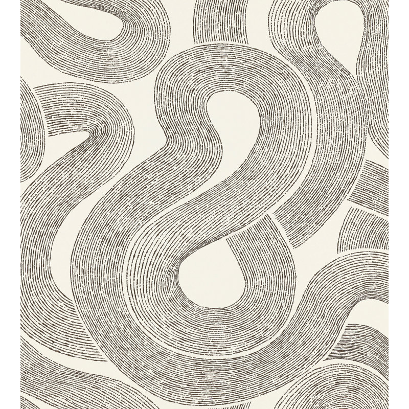 Nippon Abstract Wallpaper Roll, White