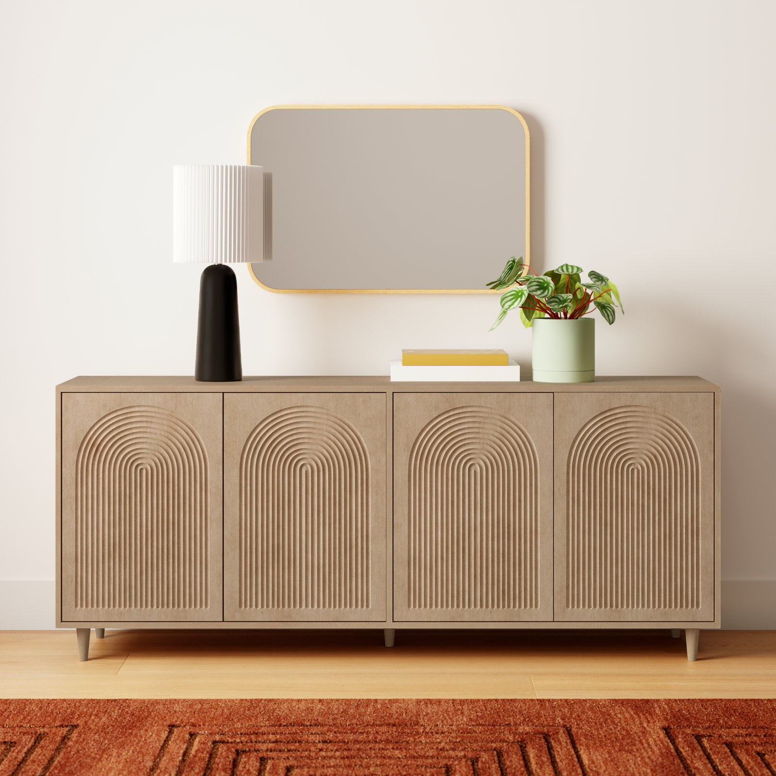 Claudia Mango Sideboard, Light Brown