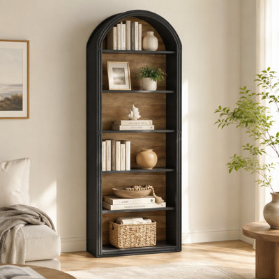 6-Tier Tall Bookshelf,(6Tier-Books can be placed vertically.)