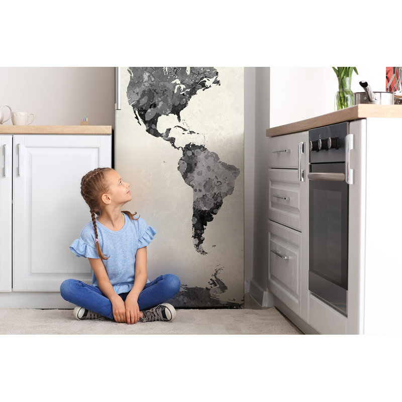 Geography Non-Wall Damaging Door Decal
