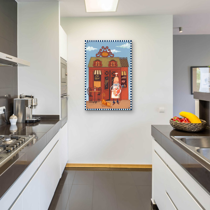«Chef 7 Petit Bistro» par Viv Eisner, art mural en verre acrylique, H 36 po x l 24 po