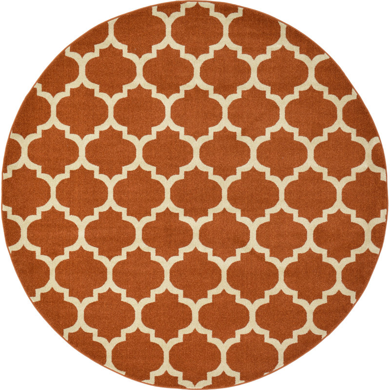 Molly Geometric Indoor Rug, Round 8'