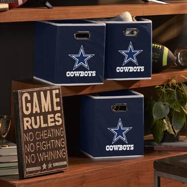 franklin sports nfl dallas cowboys collapsible storage footlocker