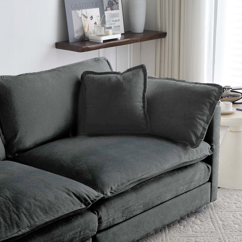 Grey Chenille - Enhances Furniture Durability Footrest Seating Experience