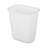 Sterilite 3 Gallon Rectangular Wastebasket Small Home Trash Bin, 16 Pack, White