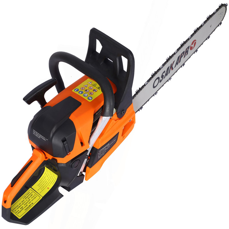 Tronçonneuse à gaz 20 pouces, scie à chaîne à essence 58Cc pour arbres, coupe du bois 2-cycle EPA