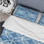 Ensemble de housse de couette moderne bleu à motif quadrilobe IV - Modern-109144693