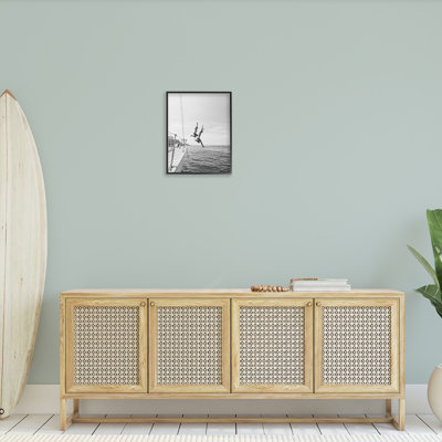 «People Diving from Boat», art de la giclée encadrée par Sissi et Seb