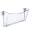 Classeur mural transparent en plastique transparent avec ventouses, paquet de 4