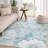 Machine Washable Indoor/Outdoor Chantille ACN2882 Floral Rug-1832707997-1832707970