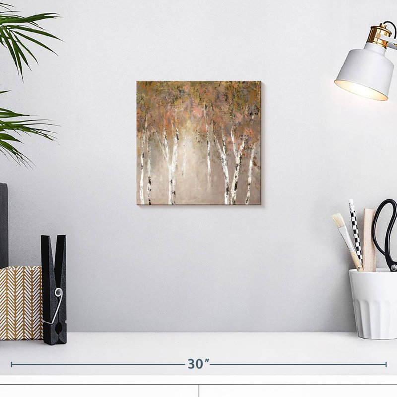 Avery Sunlit Birch I, 10" H x 10" W