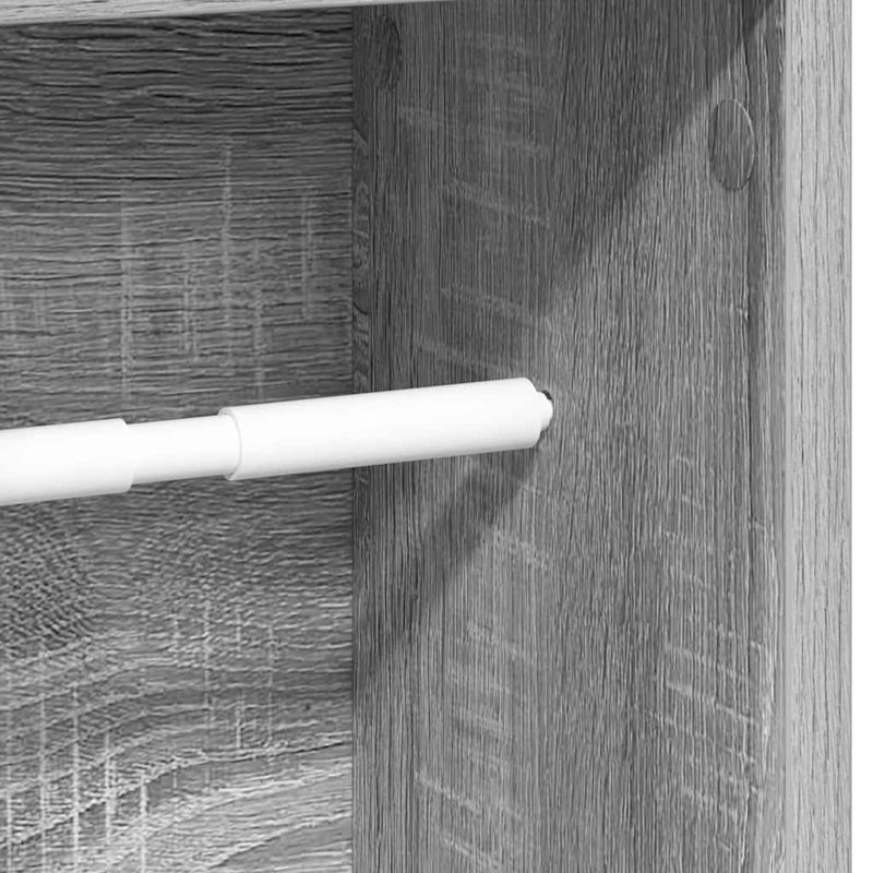Bathroom Cabinet With Roll Holder 20.5X20x90 Cm, Grey Sonoma
