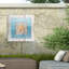Toile d'extérieur «Blue Frame Orange Star» Lightboxjour-87945476