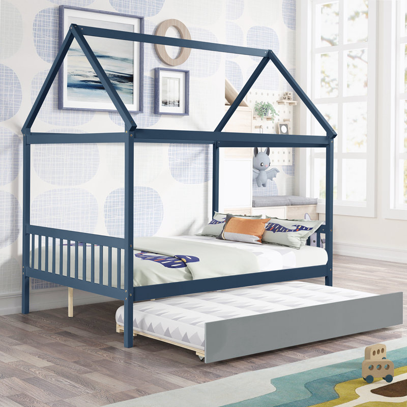 Kids with Trundle, Navy Blue, Full / Double