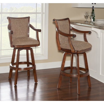 Areke Swivel Upholstered Counter Stool