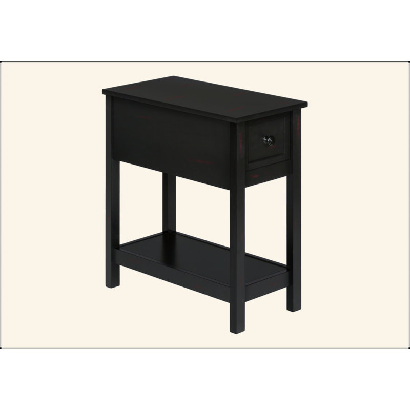 Table de chevet polyvalente en bois avec rangement et fonctionnalité pour la chambre à coucher et le salon
