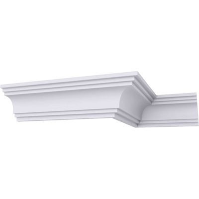Moulure à couronne lisse Dublin H 2 3/4 po x P 2 3/4 po x P 3 7/8 po x L 94 1/2 po