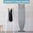 Metal Panel Iron Board with Iron Mat, Heat & Scorch Resistant Cover, Adjustable Height Heavy Duty Ironing Board