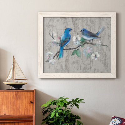 Chanson du printemps II - peinture sur toile encadrée