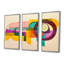 Ensemble de salon Organic Shapes Retro Colors - Geometric Wall Art-772248915-772248916