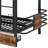 Metal Loft Bed Configured With Twin XL Over Twin XL Layout-1992824518