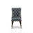 3 Piece Dining Room Furniture Set Includes a Square Solid Wood Table and 2 Polyester Fabric Parson Kitchen Chairs, Antique Walnut-91898326-132276010