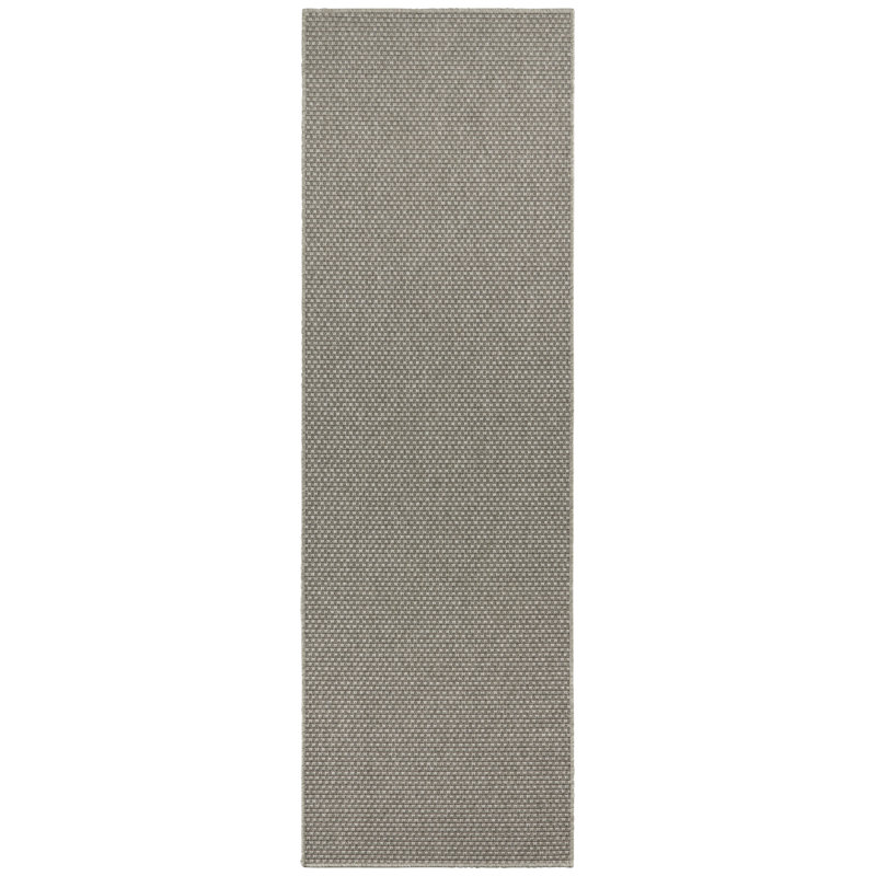 Flatweave Light Grey Rug, Runner 80 x 150cm