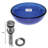 The Renovators Supply Inc. 11.75'' Tempered Glass Circular Bathroom Sink