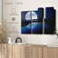 «Moon Reflection», 3 pièces sur toile-98562487