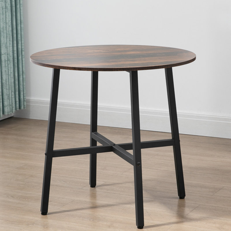 Ajani Round Metal Base Dining Table