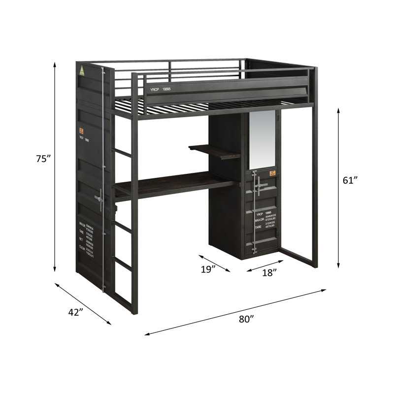 Kids Twin Loft Bed