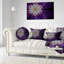 Grand coussin lombaire en fleur fractale floral