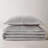 3 Piece Cotton Quilt Set Light Gray-130471460