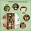 Armoire de rangement, présentoirs de style campagnard, bibliothèque spacieuse