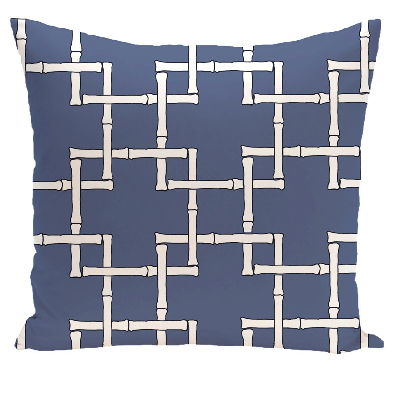 Housse et insert pour coussin d'extérieur Botanical Blooms, bleu