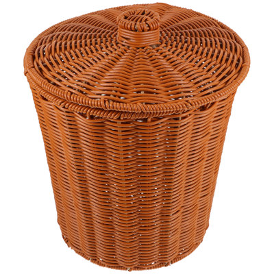 Simple Woven Storage Holder Storage Basket With Lid For Home Hotel