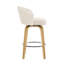Tabouret de bar et de comptoir pivotant rembourré avec structure en bois (ensemble de 3)-117969099-117969103