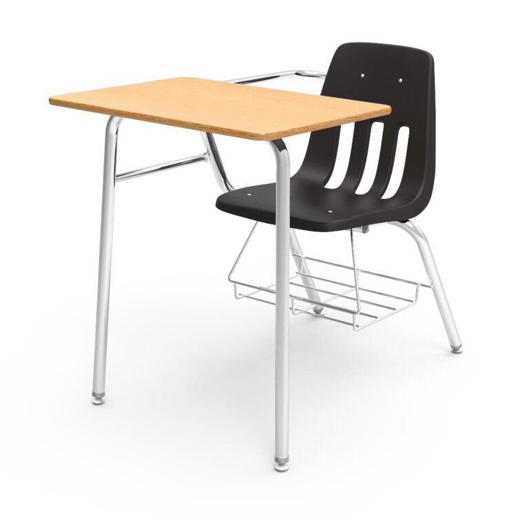 Virco 2400 Soft Plastic Student Chair Desk Combo - Carton of 2