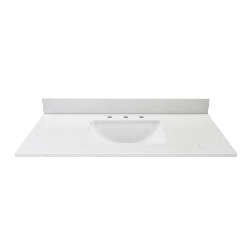 Comptoir de meuble-lavabo simple 43 "Carrara