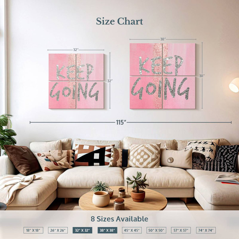 Tergel Keep Going III, 32" H x 32" W