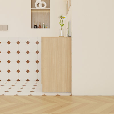 12" Slim Freestanding Bathroom Storage Cabinet